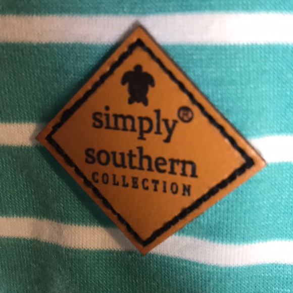 Simply Southern sequin dog mom  striped tee - Picture 7 of 10